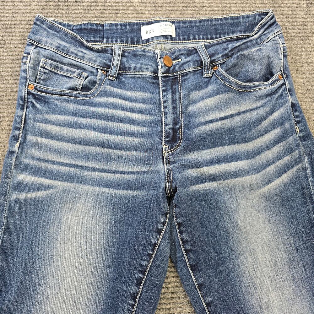 BKE Victoria Jeans Womens 30x31 Blue Mid Rise Bootcut Stretch Denim - Picture 4 of 9